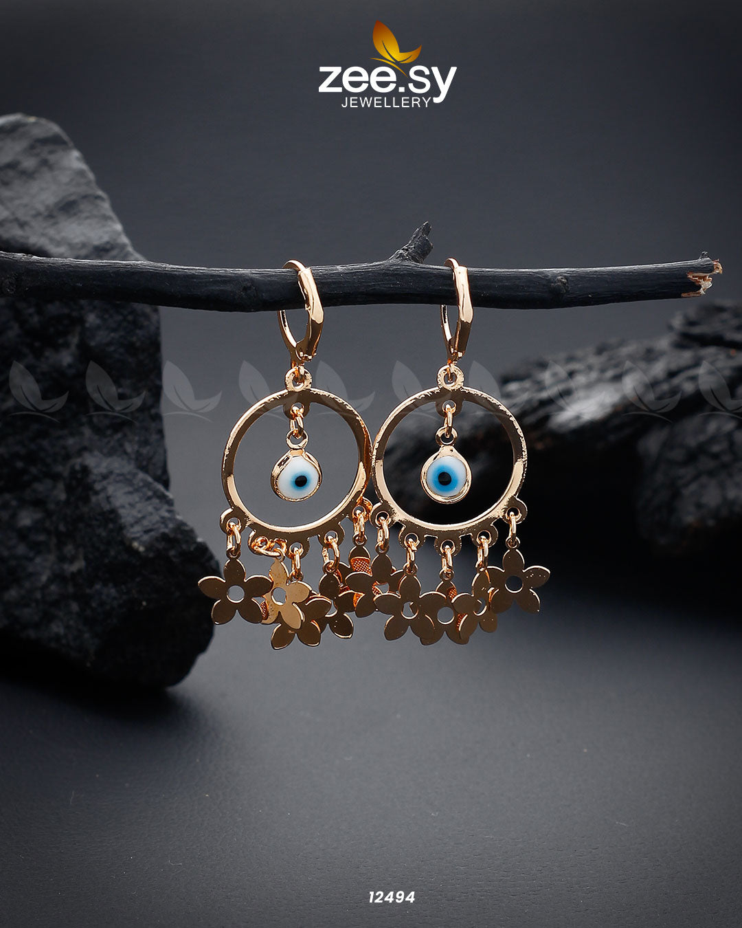 Translucent Earrings - by - Libasekhas UK - Registered Vendor of : Zeesy - 100% Original Designer Dresss