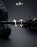 Tiny Leaf Earrings - by - Libasekhas UK - Registered Vendor of : Zeesy - 100% Original Designer Dresss