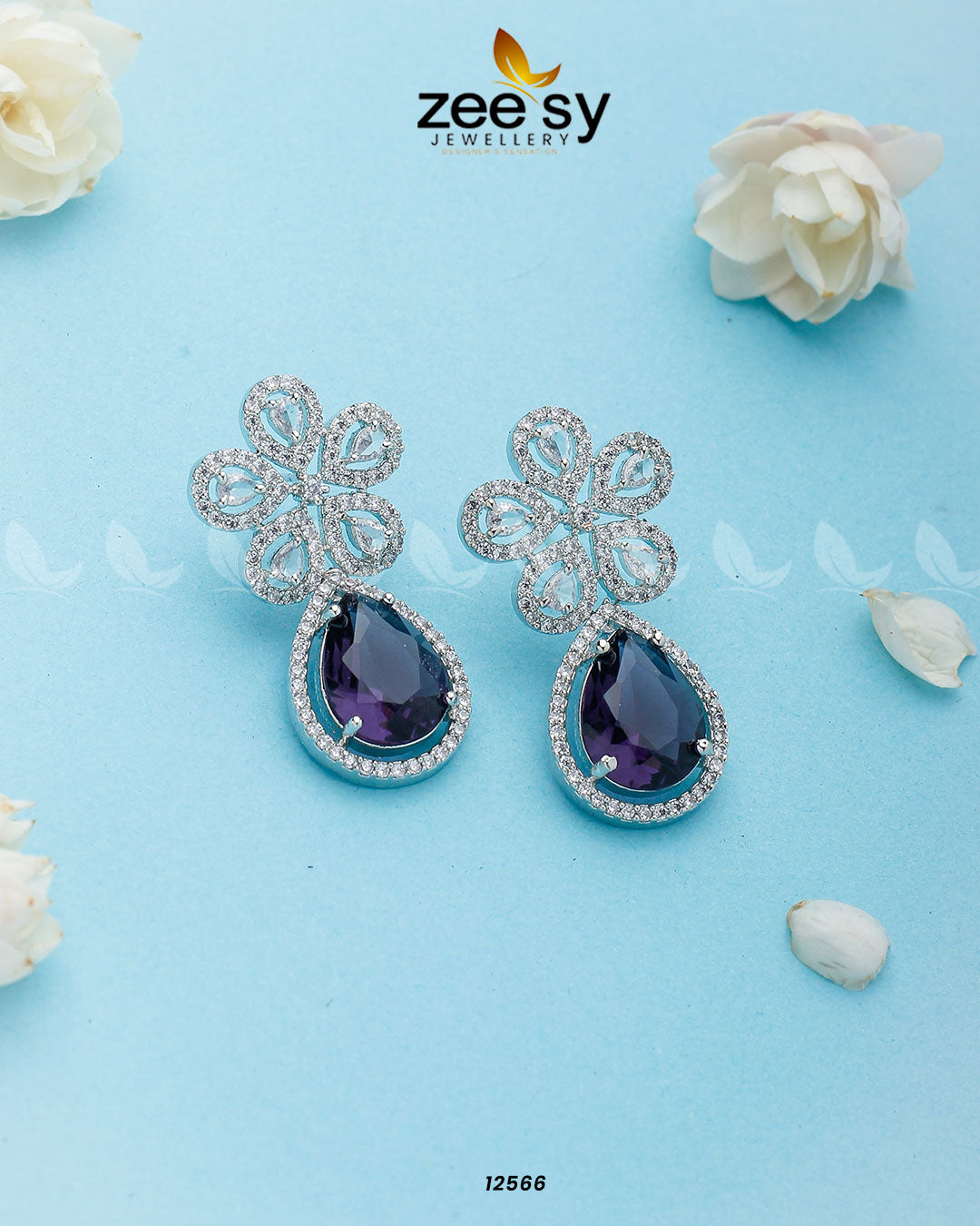 Elevate Earrings - by - Libasekhas UK - Registered Vendor of : Zeesy - 100% Original Designer Dresss