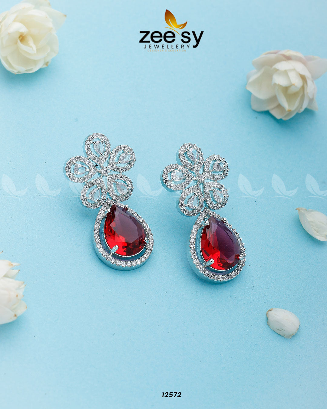 Elevate Earrings - by - Libasekhas UK - Registered Vendor of : Zeesy - 100% Original Designer Dresss