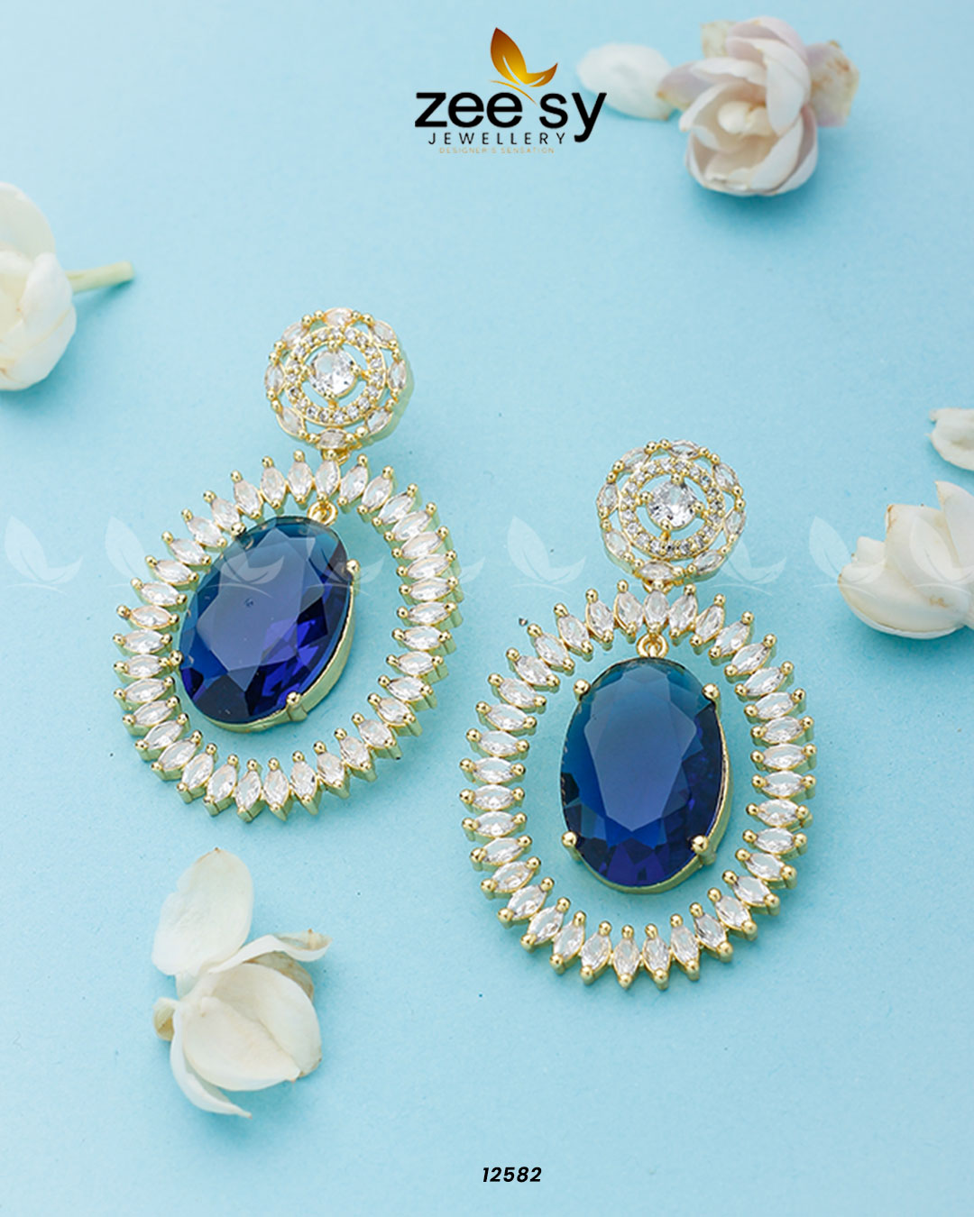 Victorian Earrings - by - Libasekhas UK - Registered Vendor of : Zeesy - 100% Original Designer Dresss
