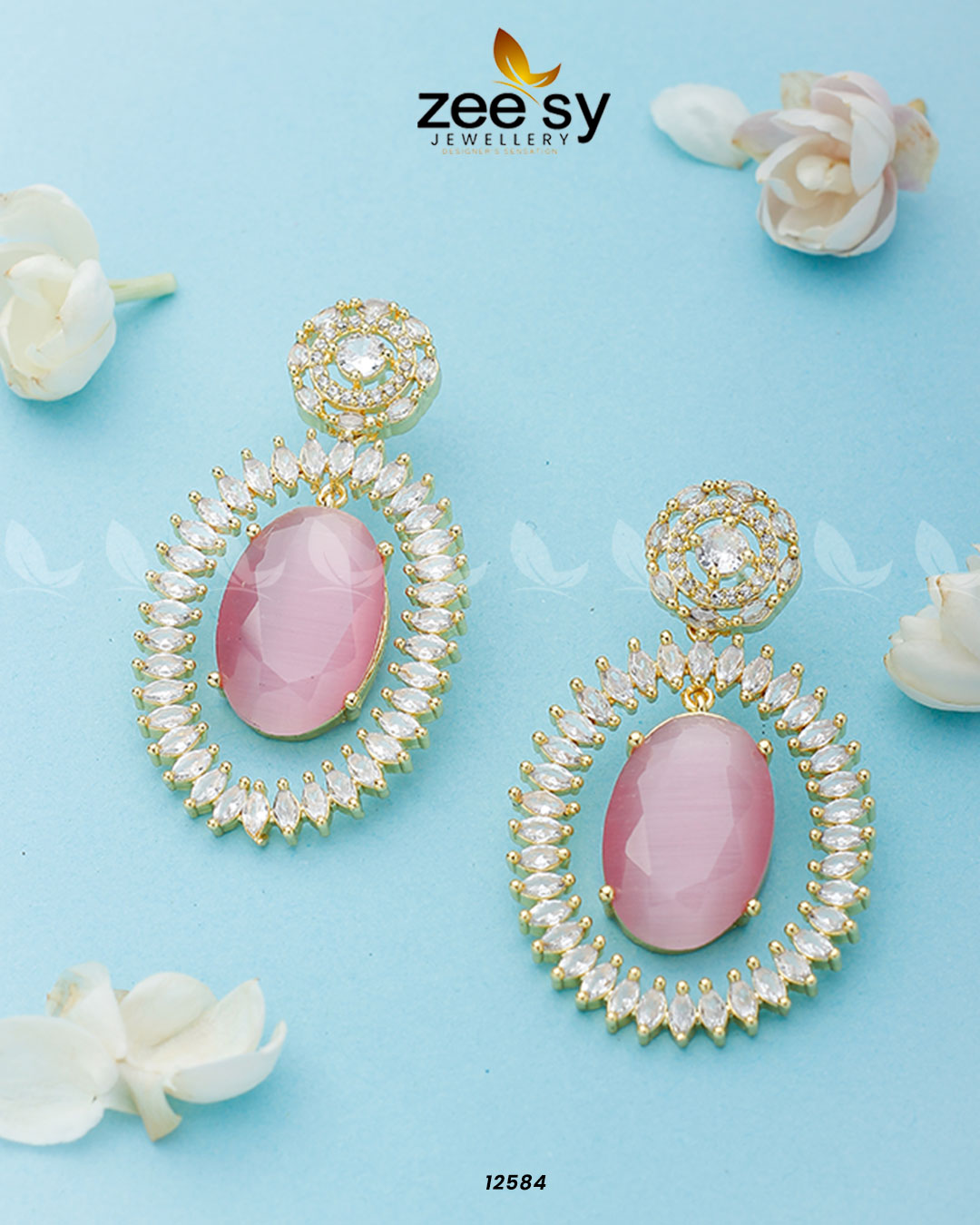 Victorian Earrings - by - Libasekhas UK - Registered Vendor of : Zeesy - 100% Original Designer Dresss