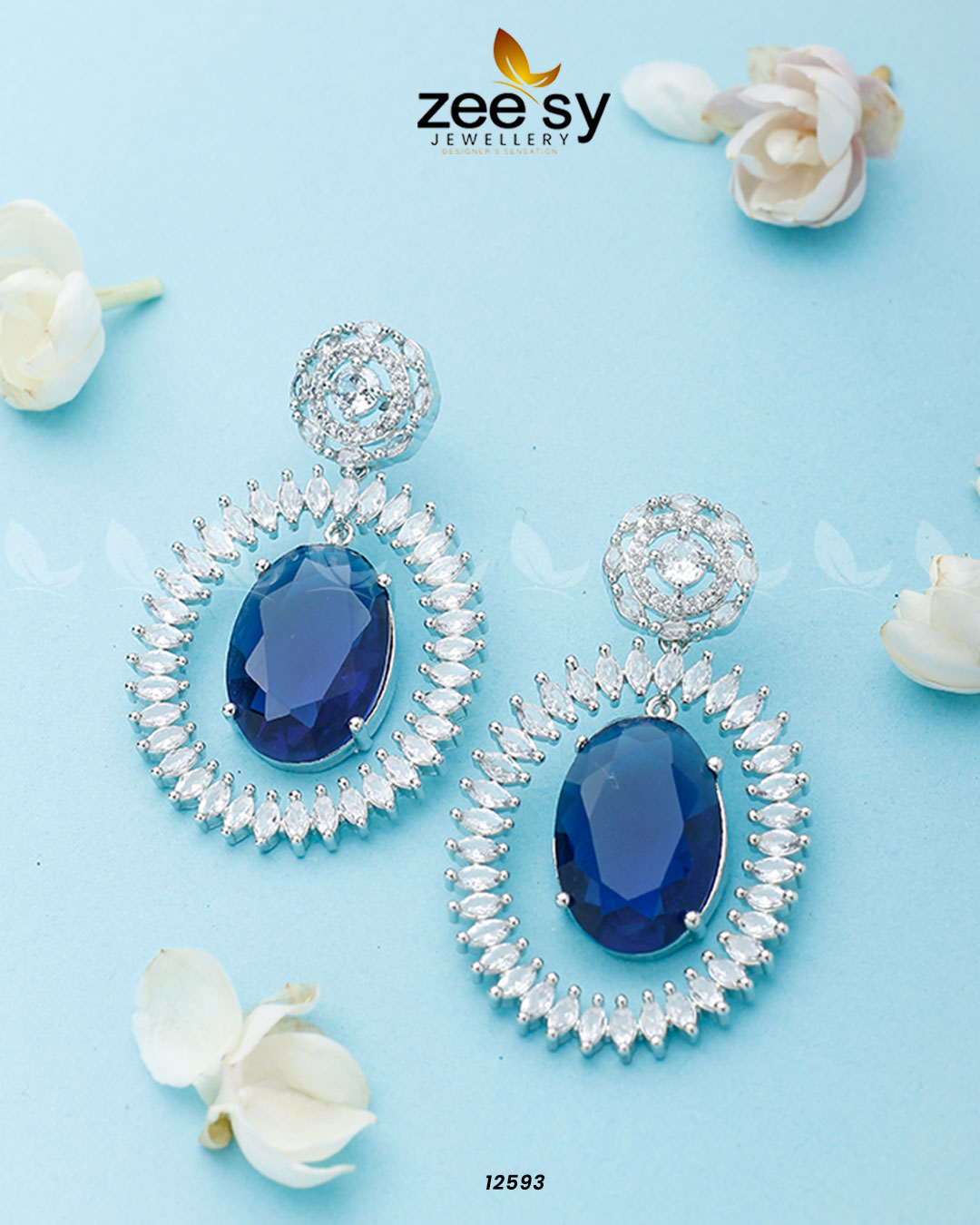 Victorian Earrings - by - Libasekhas UK - Registered Vendor of : Zeesy - 100% Original Designer Dresss