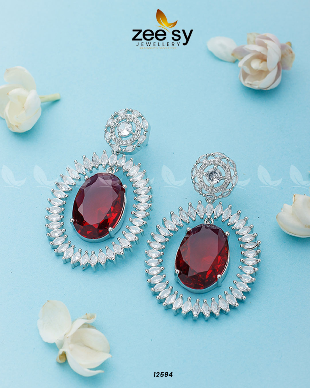 Victorian Earrings - by - Libasekhas UK - Registered Vendor of : Zeesy - 100% Original Designer Dresss