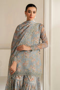 Baroque | Formals Collection | EMBROIDERED CHIFFON UF-4165 - by Libasekhas UK - Registered Vendor of : Baroque - 100% Original Designer Dress