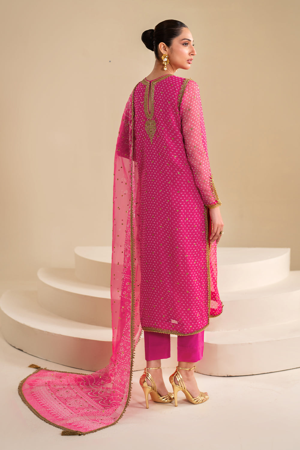 Baroque | Formals Collection | EMBROIDERED CHIFFON UF-626 - by Libasekhas UK - Registered Vendor of : Baroque - 100% Original Designer Dress