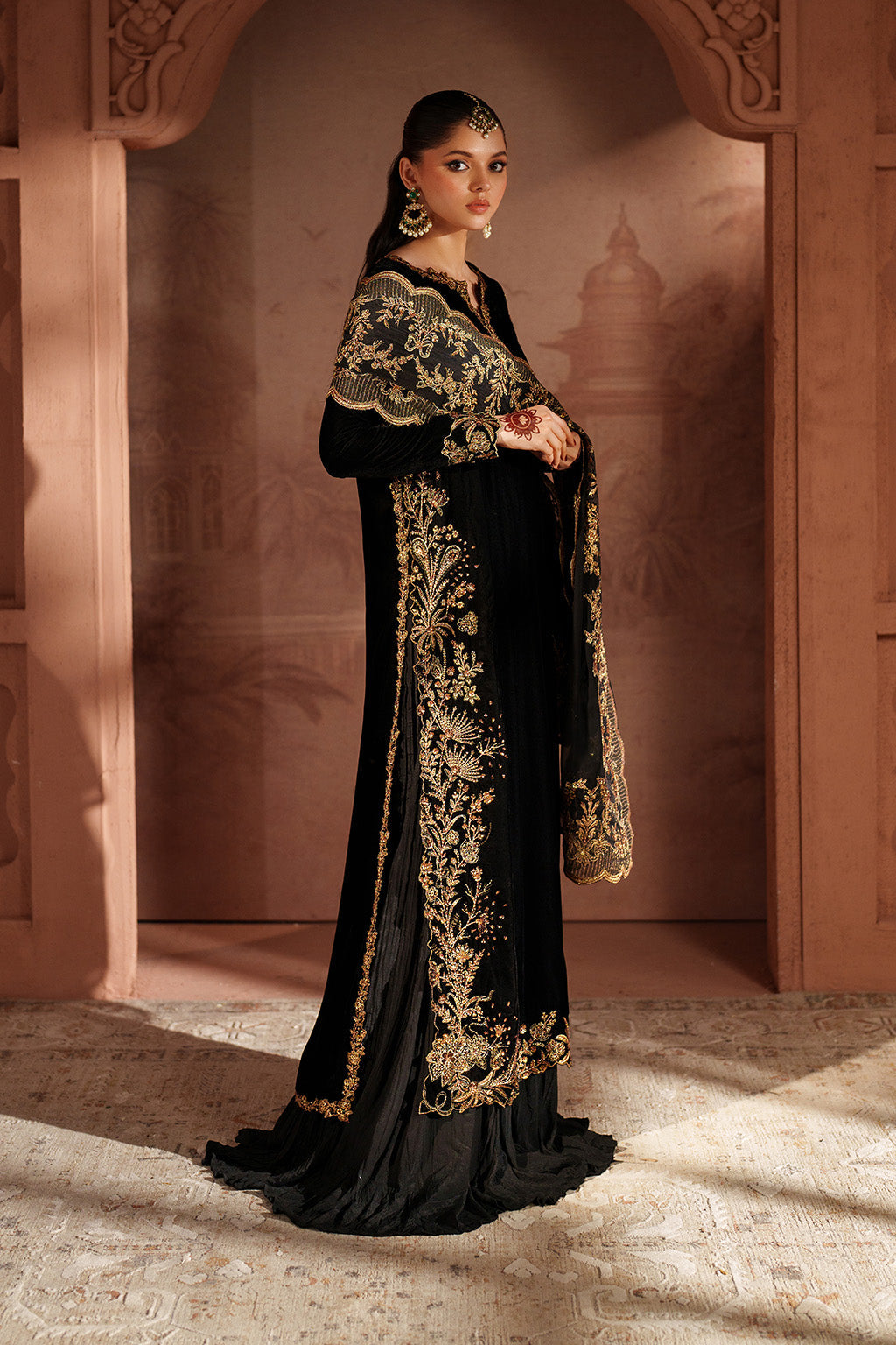 Iznik | Velvet 25 | IV-62 Embroidered Velvet - by Libasekhas UK - Registered Vendor of : Iznik - 100% Original Designer Dress