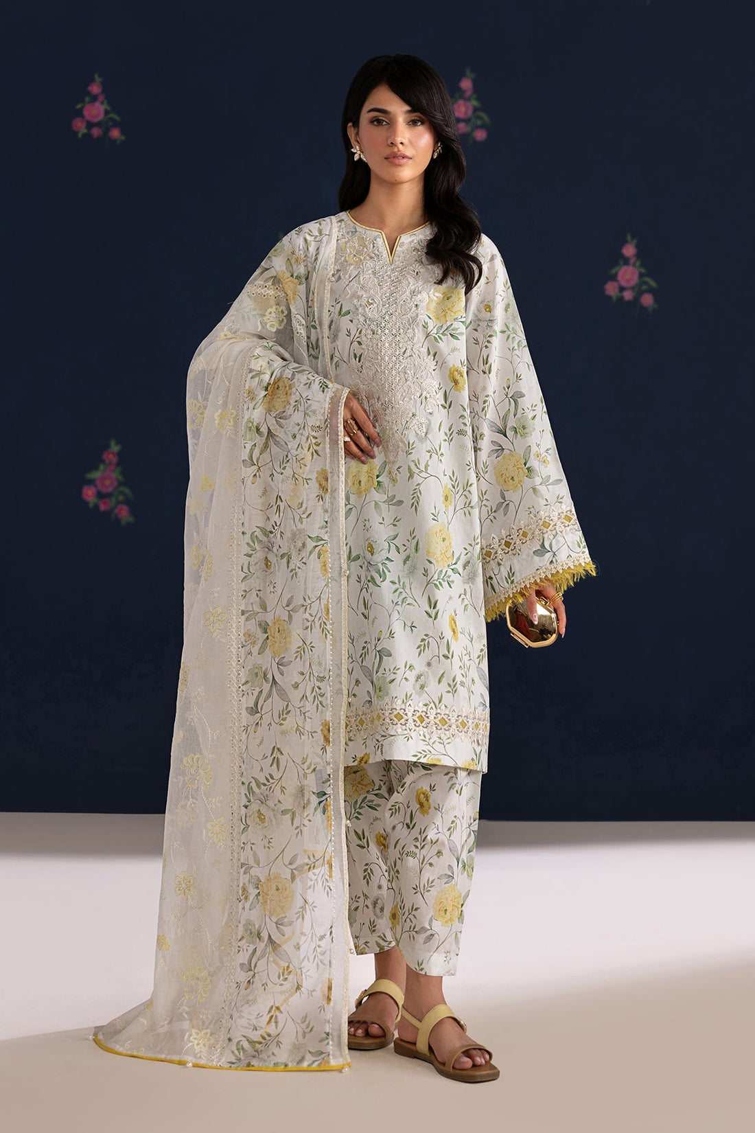 Baroque | Luxury Summer Pret | UF-4460 - by Libasekhas UK - Registered Vendor of : Baroque - 100% Original Designer Dress