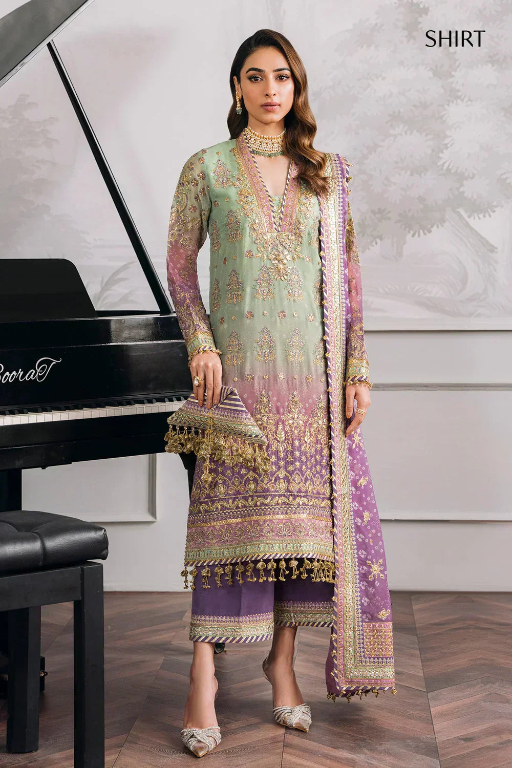 Baroque | Chantelle Embroidered Collection | CH12-08 - by - Libasekhas UK - Registered Vendor of : Baroque - 100% Original Designer Dresss