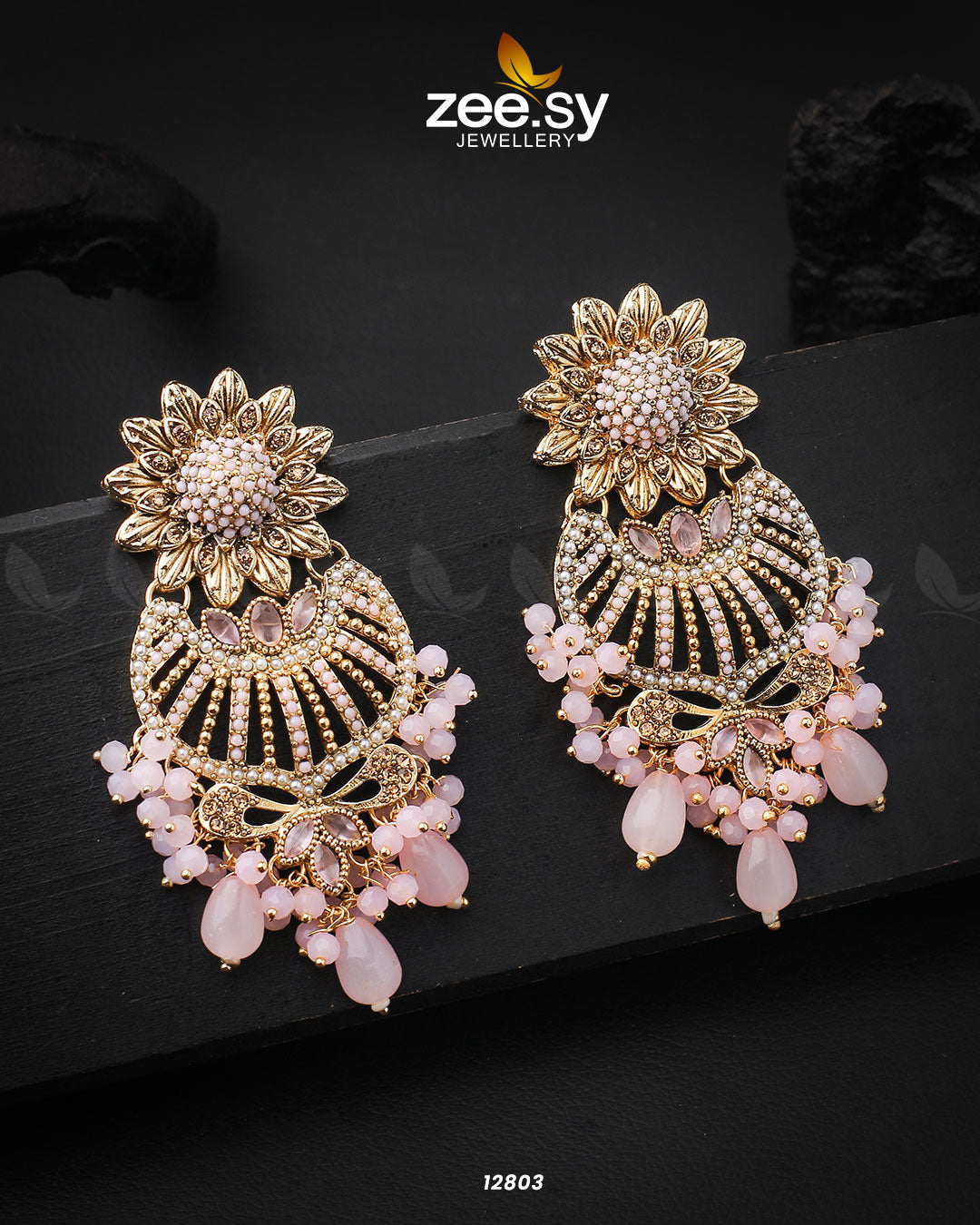 Arri Earrings - by - Libasekhas UK - Registered Vendor of : Zeesy - 100% Original Designer Dresss