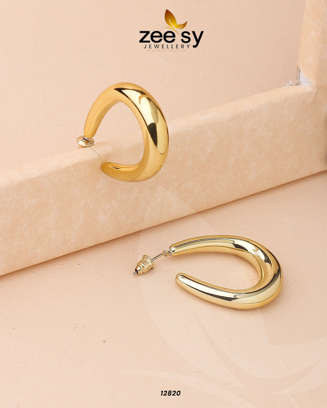 Enkei Hoops Earrings - by - Libasekhas UK - Registered Vendor of : Zeesy - 100% Original Designer Dresss