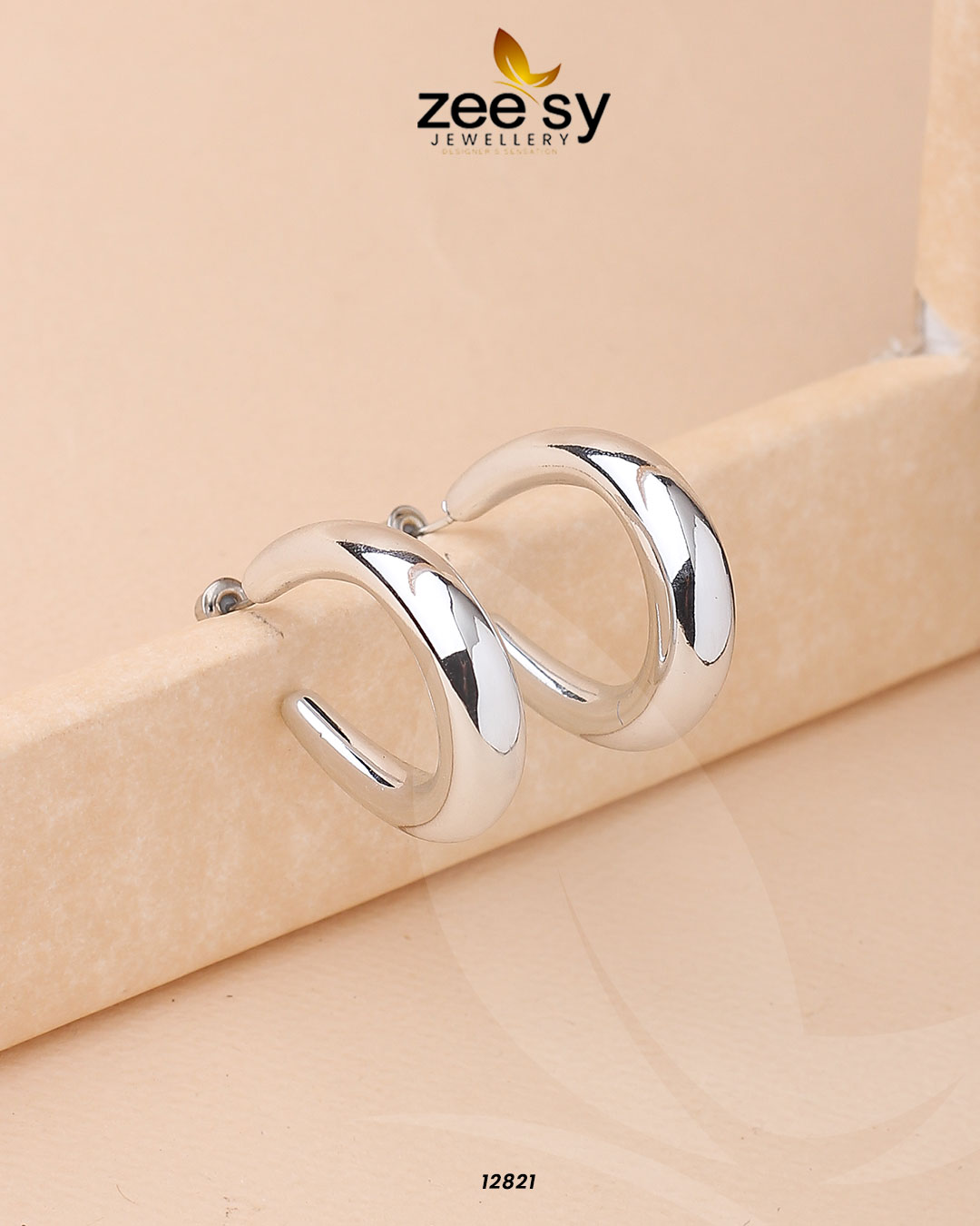 Enkei Hoops Earrings - by - Libasekhas UK - Registered Vendor of : Zeesy - 100% Original Designer Dresss