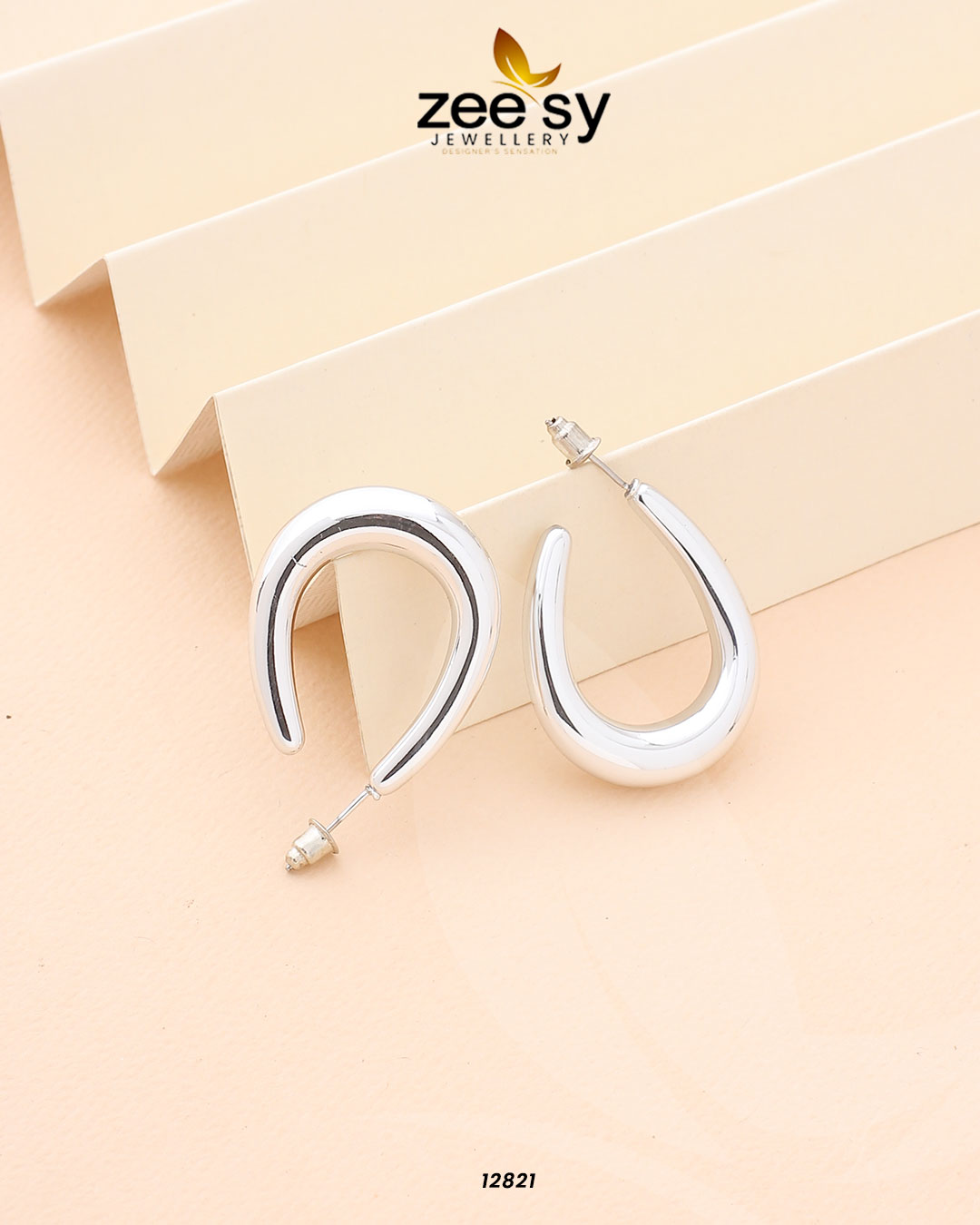 Enkei Hoops Earrings - by - Libasekhas UK - Registered Vendor of : Zeesy - 100% Original Designer Dresss