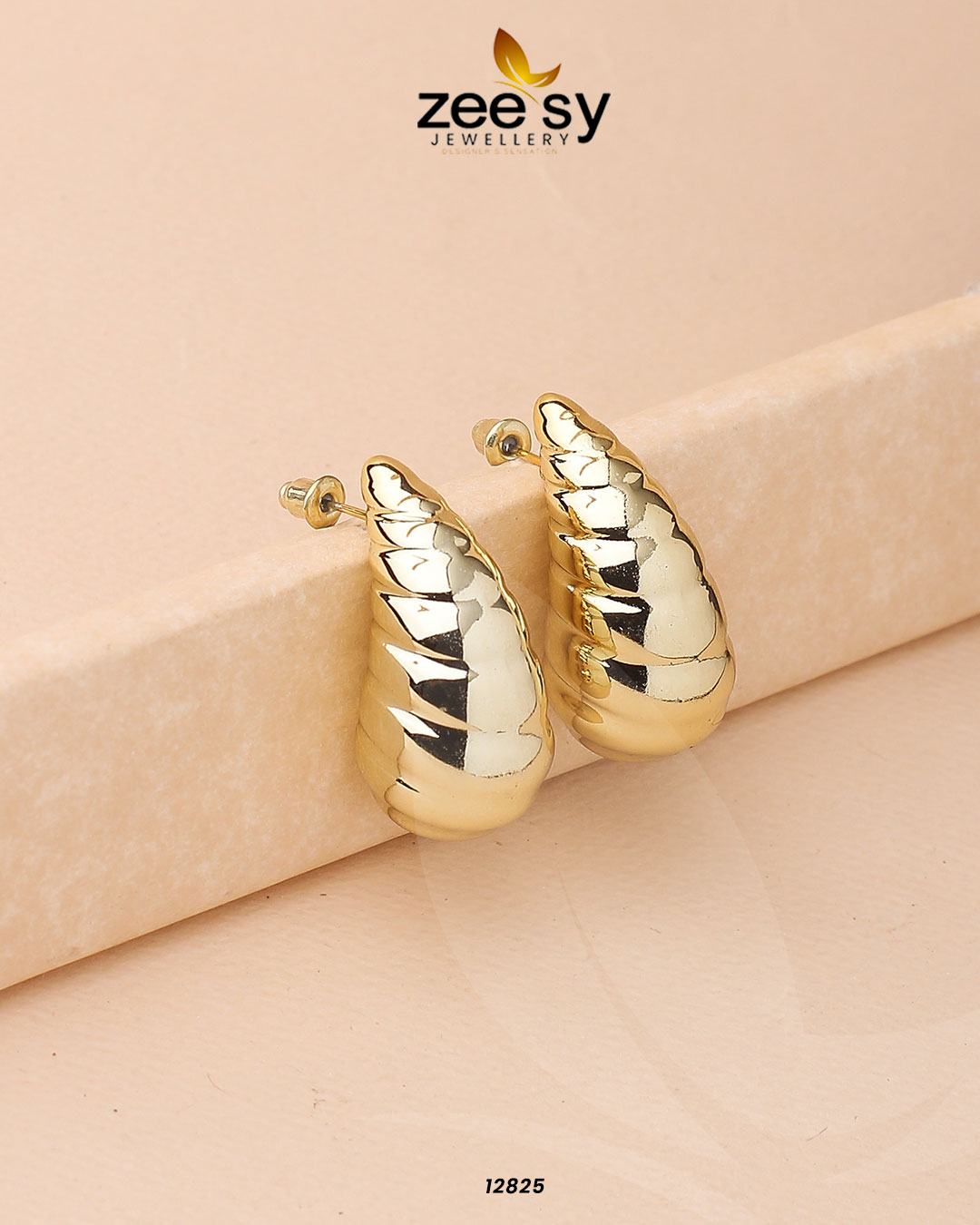 Hyperbola Drop Earrings - by - Libasekhas UK - Registered Vendor of : Zeesy - 100% Original Designer Dresss