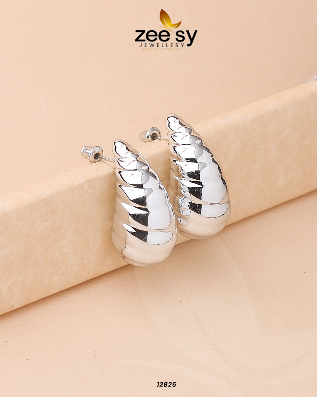 Hyperbola Drop Earrings - by - Libasekhas UK - Registered Vendor of : Zeesy - 100% Original Designer Dresss