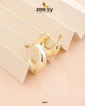 C-Type Stud Earrings - by - Libasekhas UK - Registered Vendor of : Zeesy - 100% Original Designer Dresss