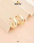 C-Type Stud Earrings - by - Libasekhas UK - Registered Vendor of : Zeesy - 100% Original Designer Dresss