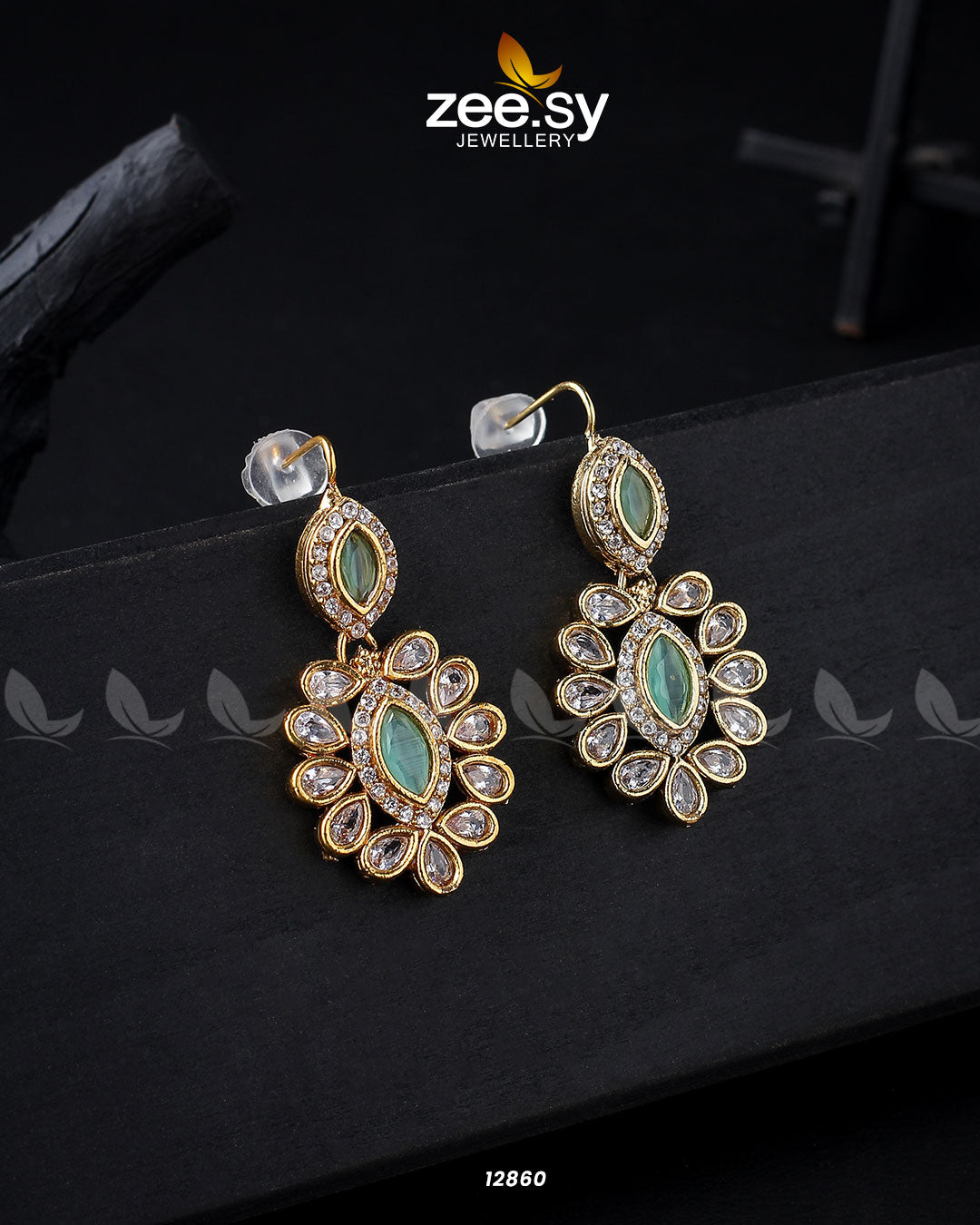 Petunia Earrings - by - Libasekhas UK - Registered Vendor of : Zeesy - 100% Original Designer Dresss