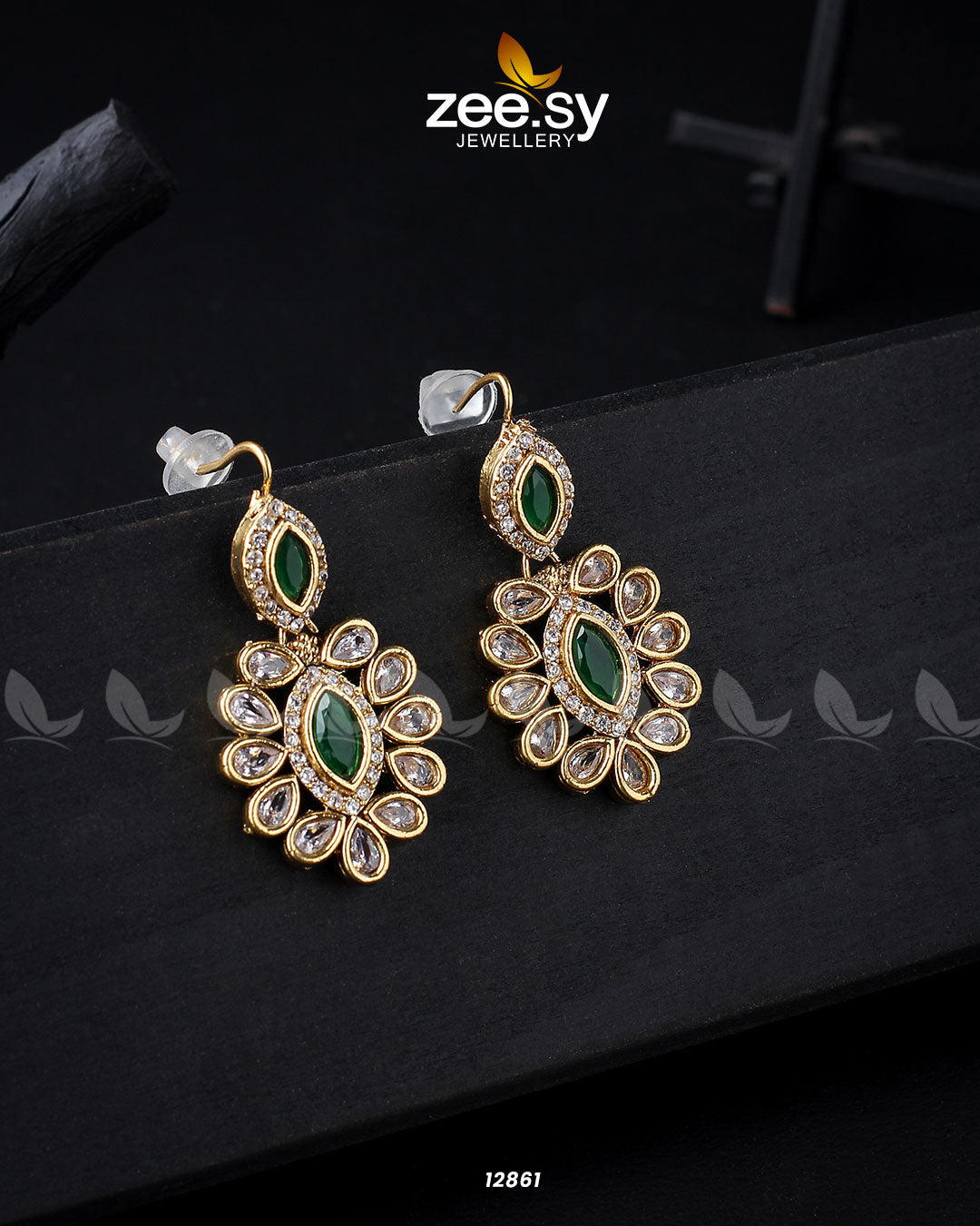 Petunia Earrings - by - Libasekhas UK - Registered Vendor of : Zeesy - 100% Original Designer Dresss