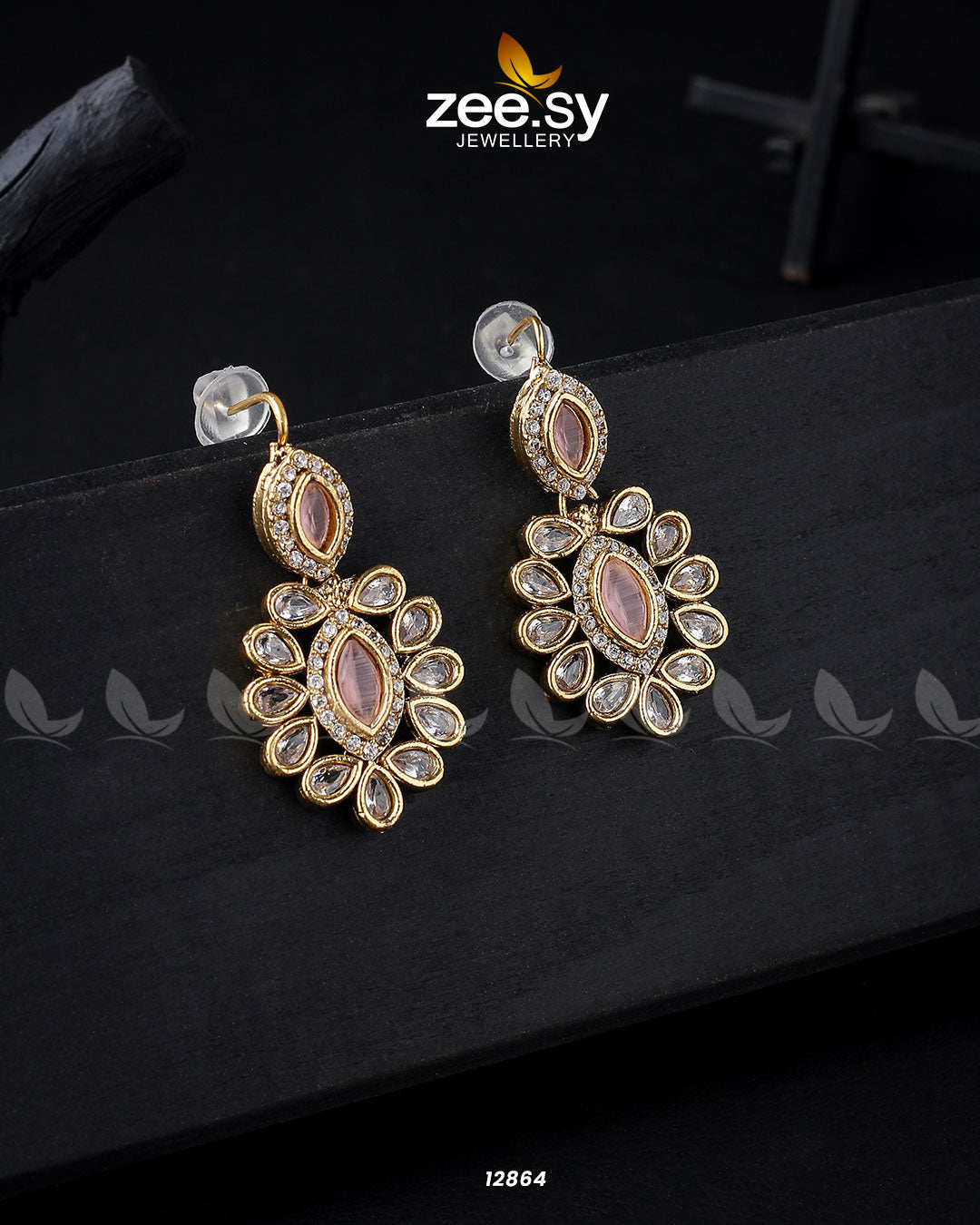 Petunia Earrings - by - Libasekhas UK - Registered Vendor of : Zeesy - 100% Original Designer Dresss