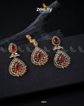 Plumeria Earrings - by - Libasekhas UK - Registered Vendor of : Zeesy - 100% Original Designer Dresss