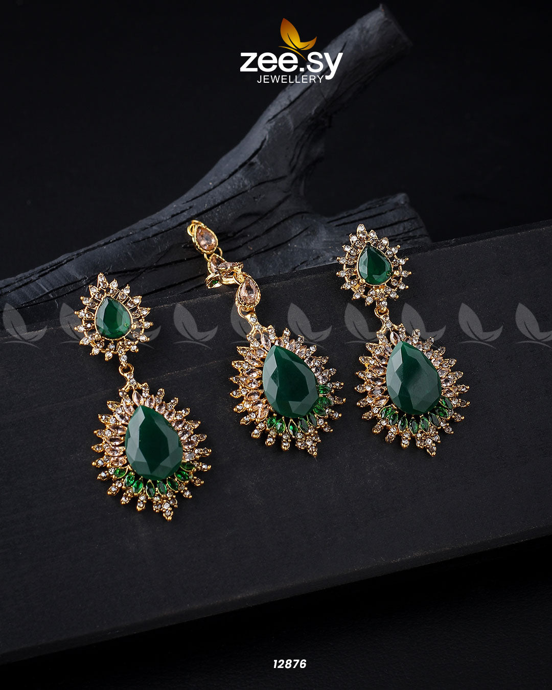 Lupine Earrings - by - Libasekhas UK - Registered Vendor of : Zeesy - 100% Original Designer Dresss