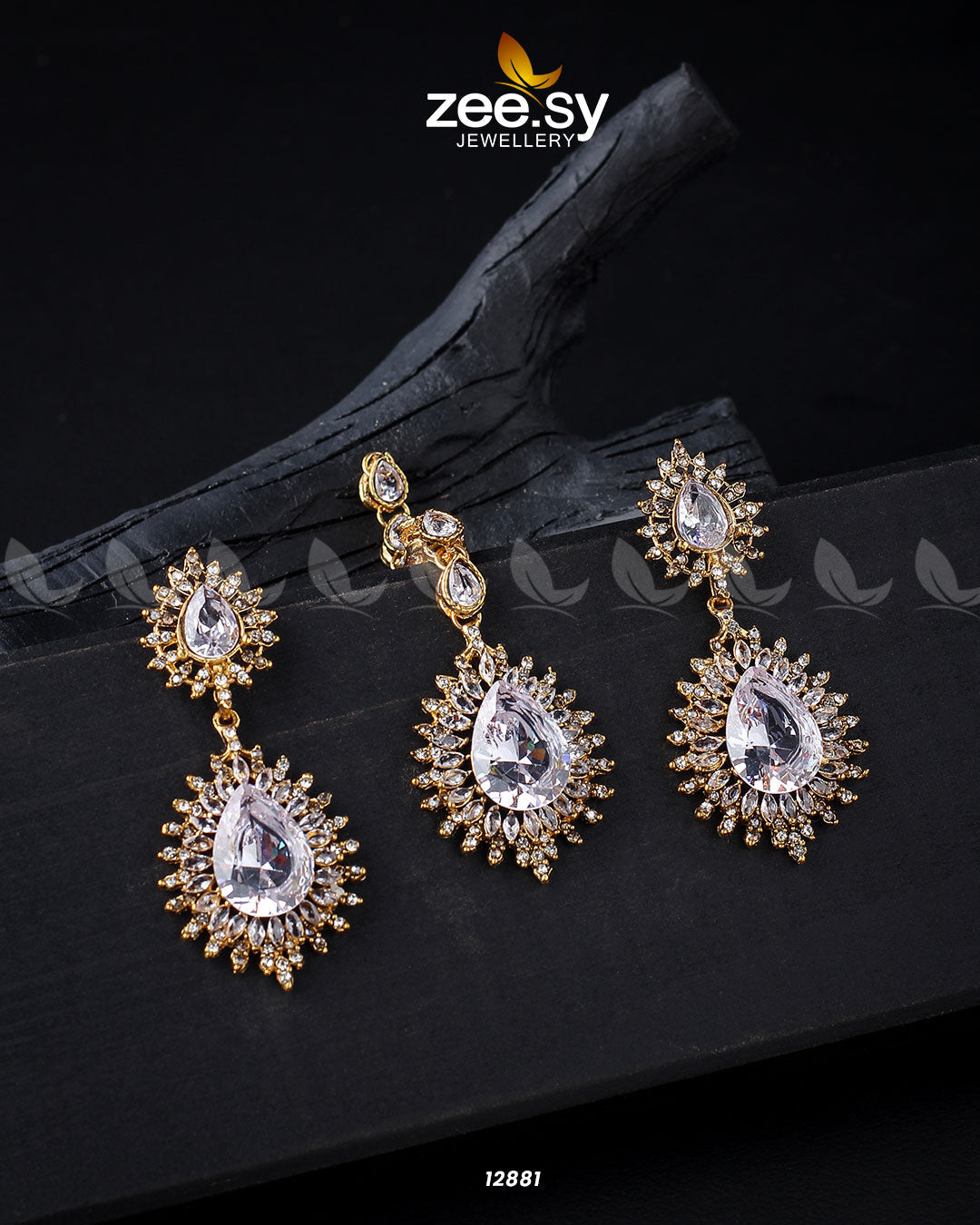 Lupine Earrings - by - Libasekhas UK - Registered Vendor of : Zeesy - 100% Original Designer Dresss