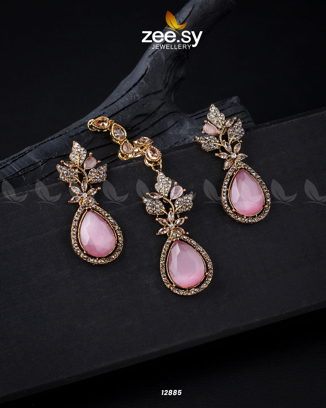 Crocus Earrings - by - Libasekhas UK - Registered Vendor of : Zeesy - 100% Original Designer Dresss