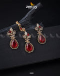 Crocus Earrings - by - Libasekhas UK - Registered Vendor of : Zeesy - 100% Original Designer Dresss
