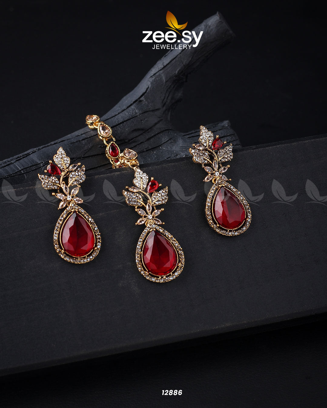 Crocus Earrings - by - Libasekhas UK - Registered Vendor of : Zeesy - 100% Original Designer Dresss
