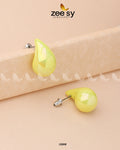 Clarkia Earrings - by - Libasekhas UK - Registered Vendor of : Zeesy - 100% Original Designer Dresss