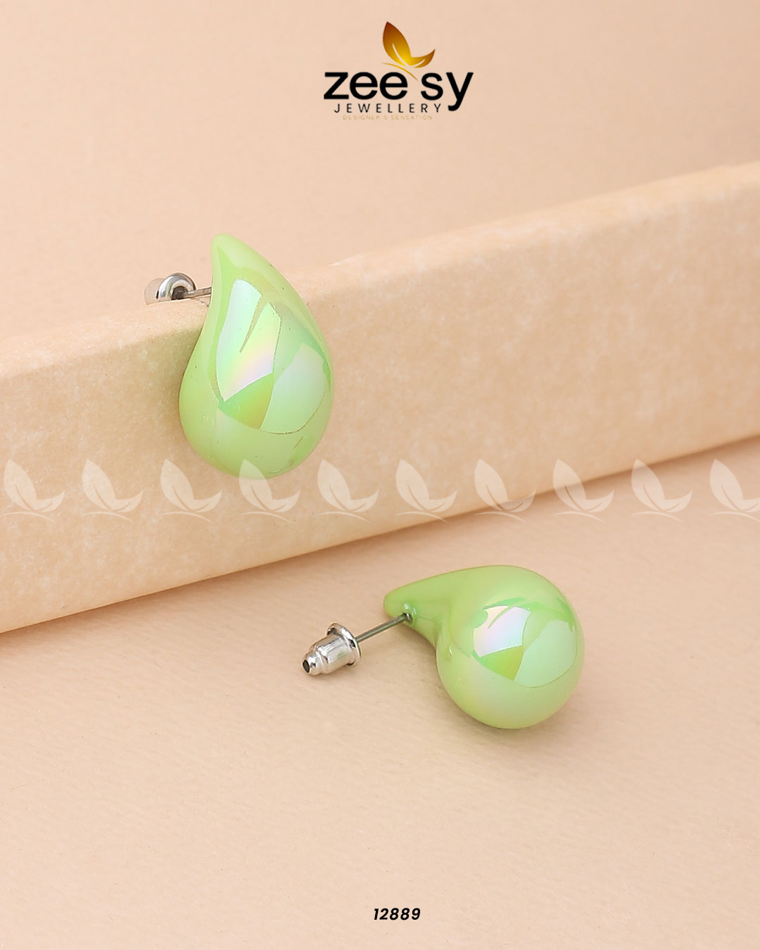 Clarkia Earrings - by - Libasekhas UK - Registered Vendor of : Zeesy - 100% Original Designer Dresss