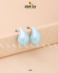 Clarkia Earrings - by - Libasekhas UK - Registered Vendor of : Zeesy - 100% Original Designer Dresss