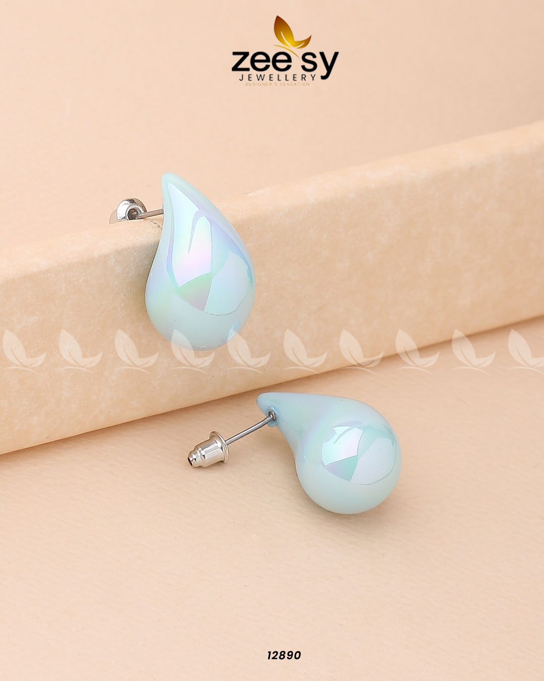 Clarkia Earrings - by - Libasekhas UK - Registered Vendor of : Zeesy - 100% Original Designer Dresss