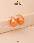 Clarkia Earrings - by - Libasekhas UK - Registered Vendor of : Zeesy - 100% Original Designer Dresss