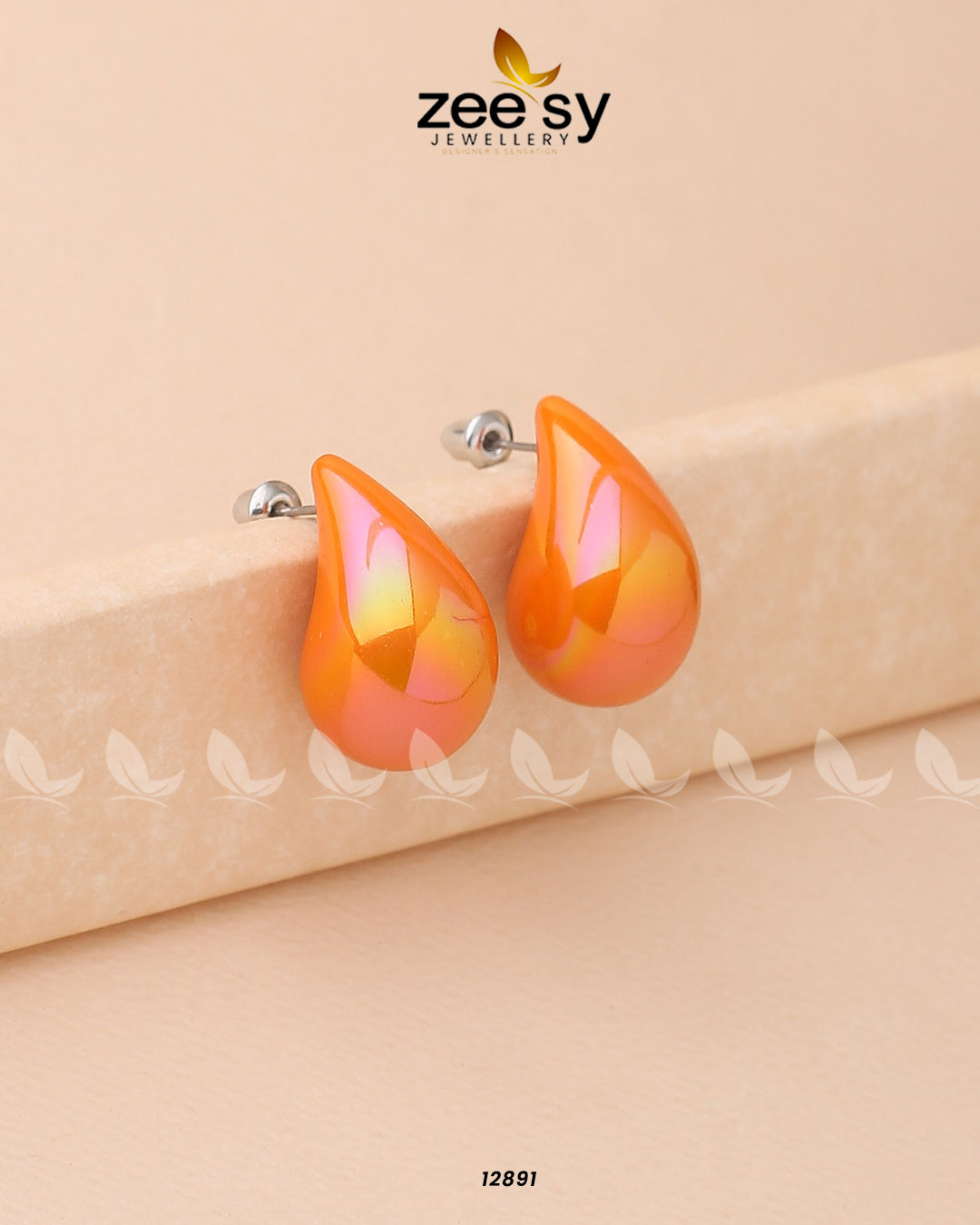 Clarkia Earrings - by - Libasekhas UK - Registered Vendor of : Zeesy - 100% Original Designer Dresss