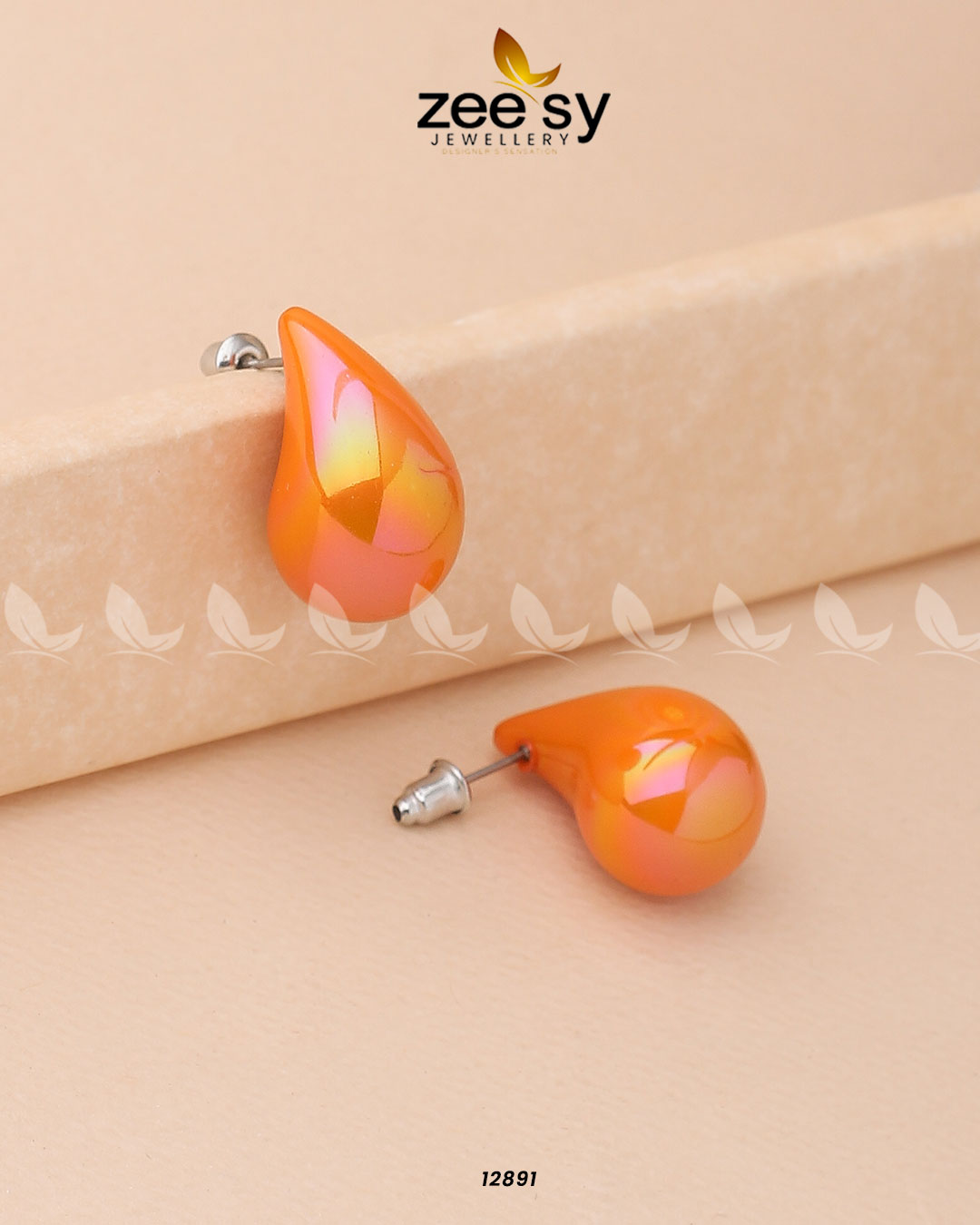 Clarkia Earrings - by - Libasekhas UK - Registered Vendor of : Zeesy - 100% Original Designer Dresss