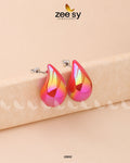 Clarkia Earrings - by - Libasekhas UK - Registered Vendor of : Zeesy - 100% Original Designer Dresss