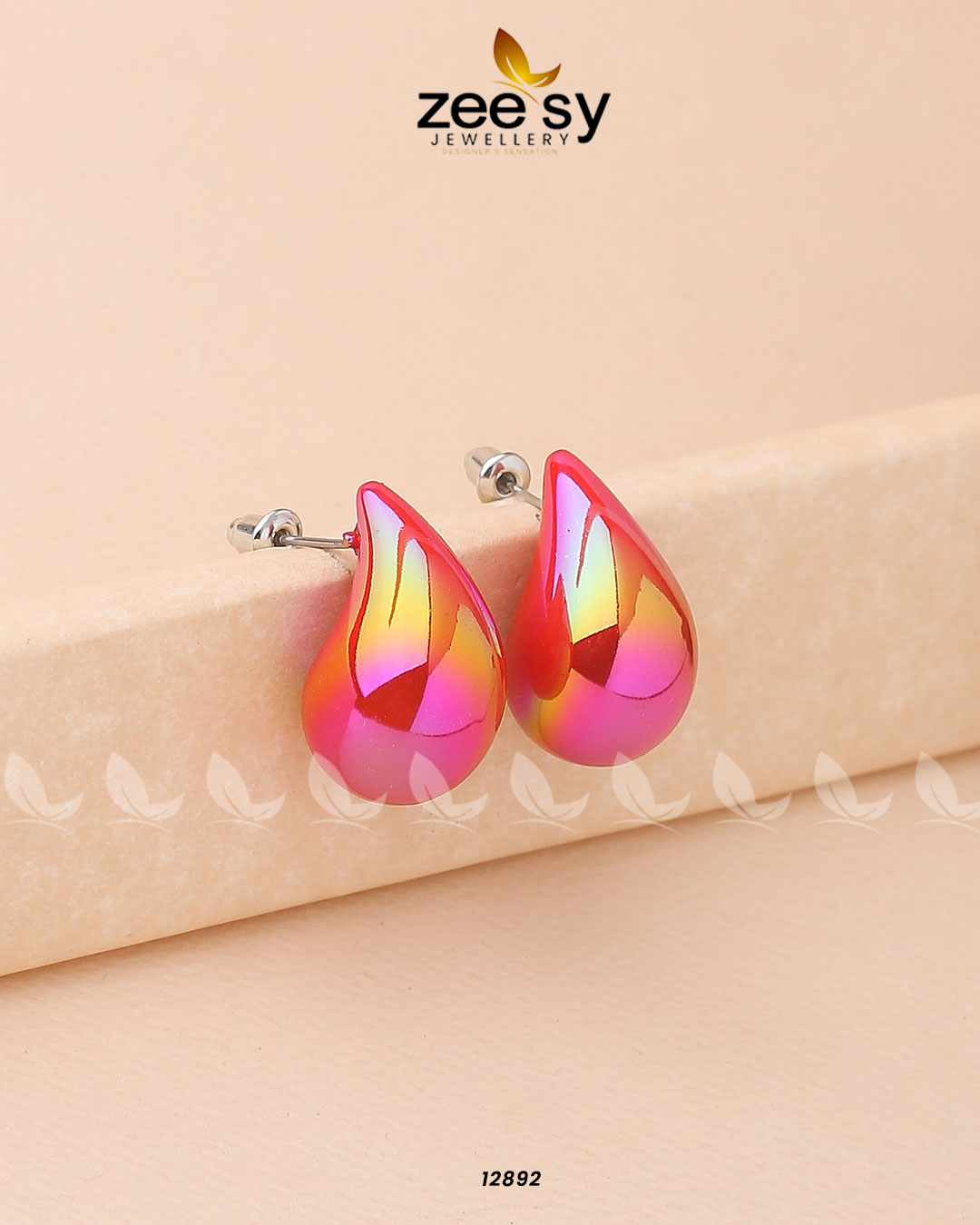 Clarkia Earrings - by - Libasekhas UK - Registered Vendor of : Zeesy - 100% Original Designer Dresss