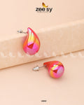 Clarkia Earrings - by - Libasekhas UK - Registered Vendor of : Zeesy - 100% Original Designer Dresss