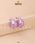 Clarkia Earrings - by - Libasekhas UK - Registered Vendor of : Zeesy - 100% Original Designer Dresss