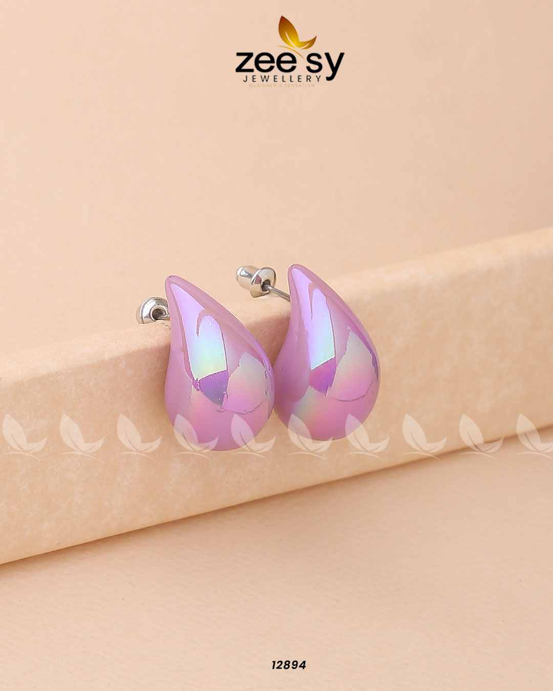 Clarkia Earrings - by - Libasekhas UK - Registered Vendor of : Zeesy - 100% Original Designer Dresss