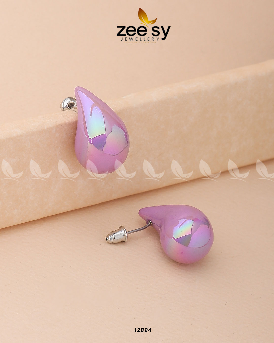 Clarkia Earrings - by - Libasekhas UK - Registered Vendor of : Zeesy - 100% Original Designer Dresss