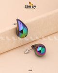 Clarkia Earrings - by - Libasekhas UK - Registered Vendor of : Zeesy - 100% Original Designer Dresss