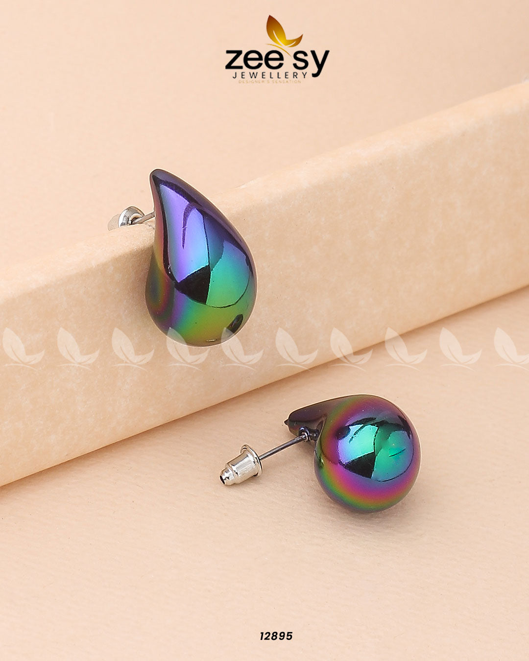 Clarkia Earrings - by - Libasekhas UK - Registered Vendor of : Zeesy - 100% Original Designer Dresss