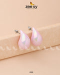 Clarkia Earrings - by - Libasekhas UK - Registered Vendor of : Zeesy - 100% Original Designer Dresss