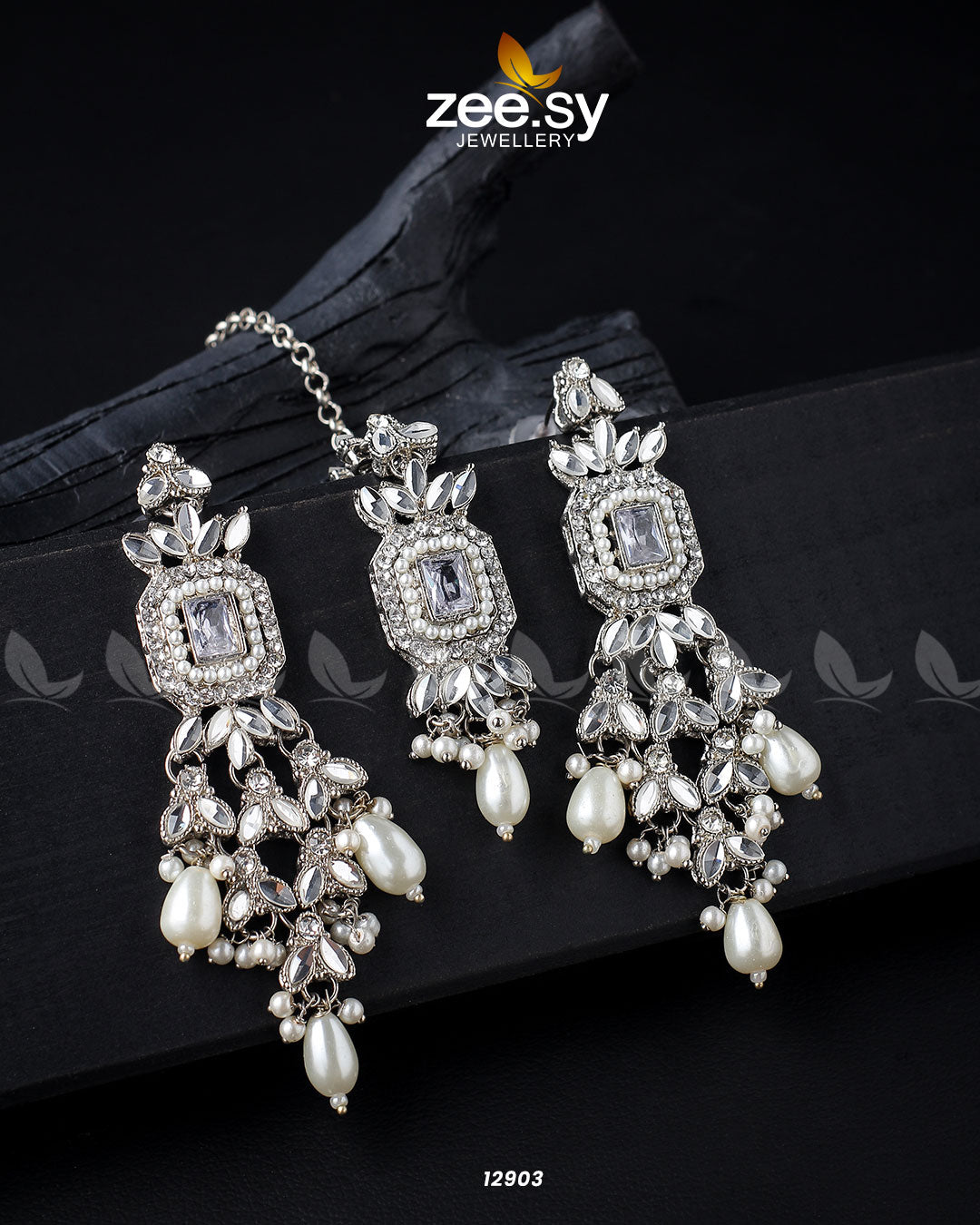 Dictamnus Earrings - by - Libasekhas UK - Registered Vendor of : Zeesy - 100% Original Designer Dresss