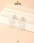 Anemone Earrings - by - Libasekhas UK - Registered Vendor of : Zeesy - 100% Original Designer Dresss