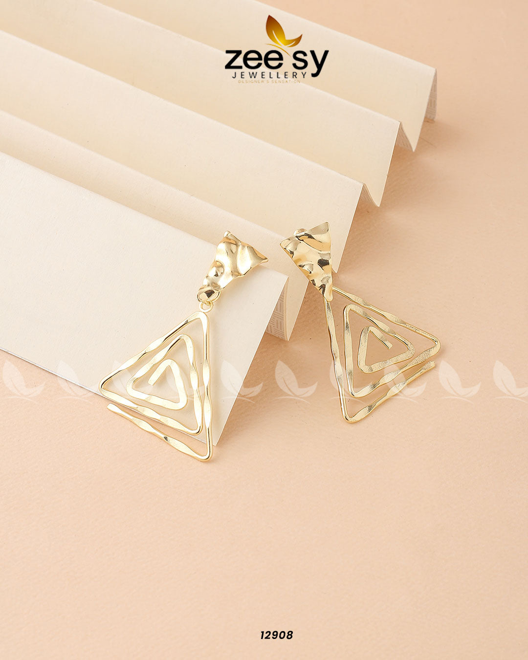 Begonia Earrings - by - Libasekhas UK - Registered Vendor of : Zeesy - 100% Original Designer Dresss