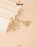 Begonia Earrings - by - Libasekhas UK - Registered Vendor of : Zeesy - 100% Original Designer Dresss